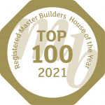 2021 Registered Master Builders House of the Year Top 100 badge.