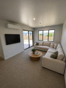 Downstairs living furnished