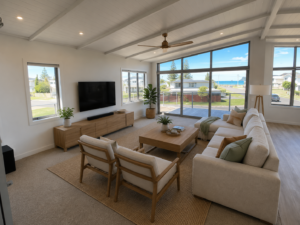 Living room furnished